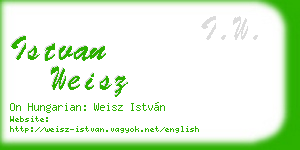 istvan weisz business card